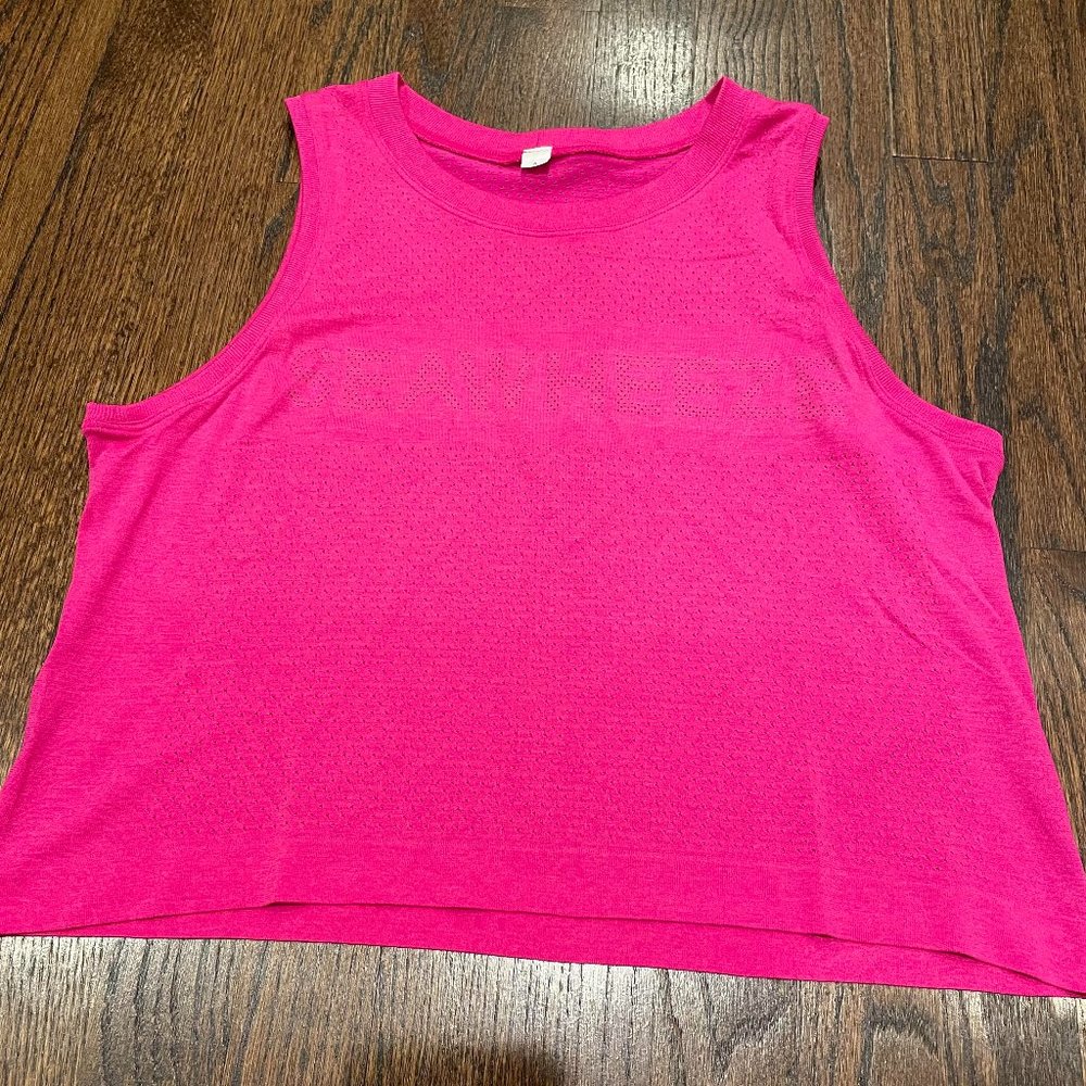 LIMITED EDITION Lululemon Raspberry Glo Light Seawheeze Tank Top